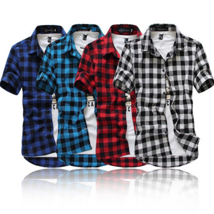 Men's pullover short sleeve dress shirts