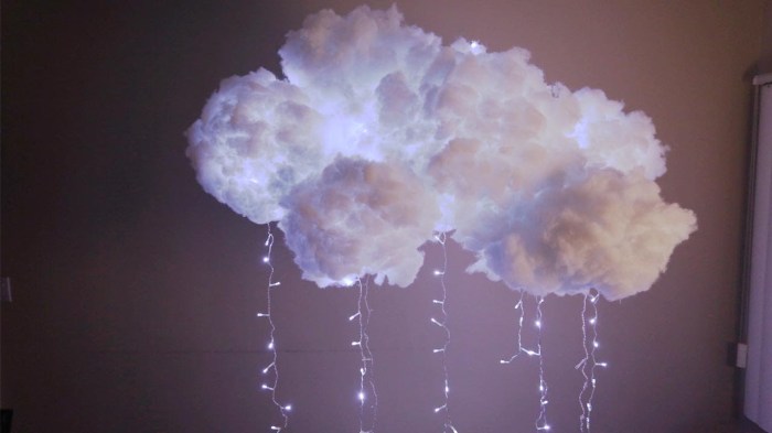 How to make artificial clouds for decoration