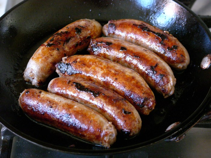 How to cook british style bangers