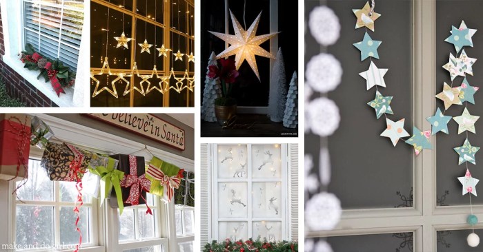 How to decorate inside windows for christmas