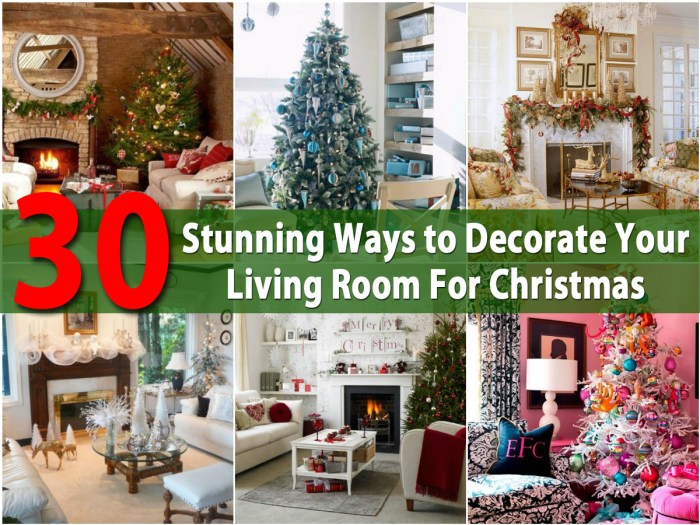 How to decorate living room for christmas cheap