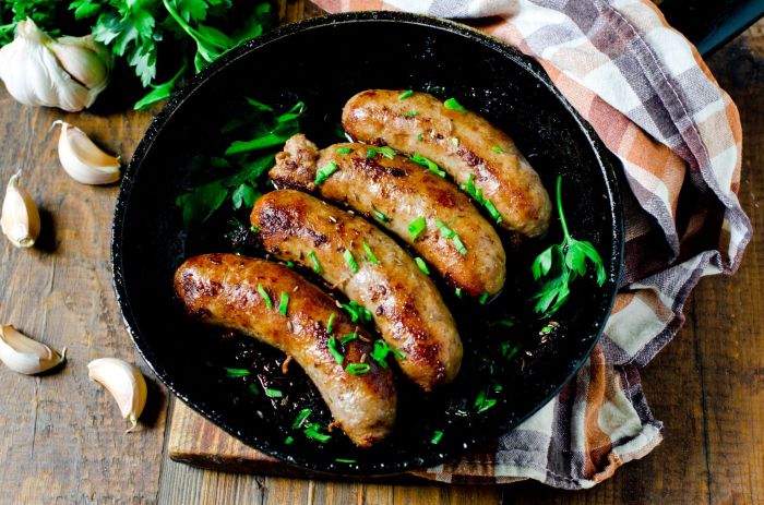 Sausages cumberland everything assured sauage cooked