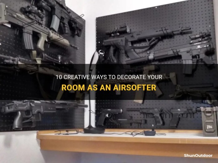 How to decorate your room as an airsofter