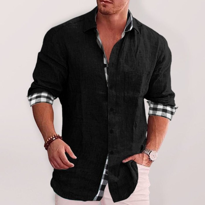 Dress button up shirts men