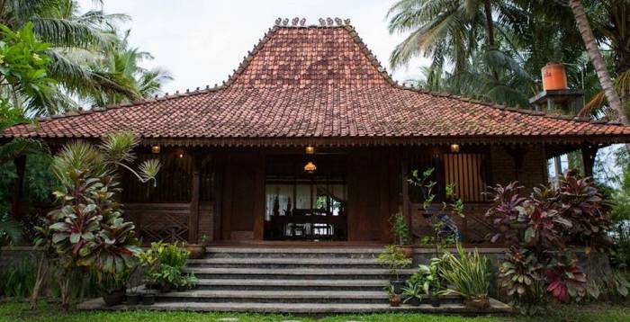 Desain teras rumah jawa limasan minimalis