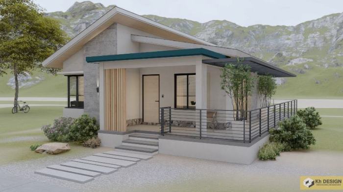 Desain teras rumah dengan plafon