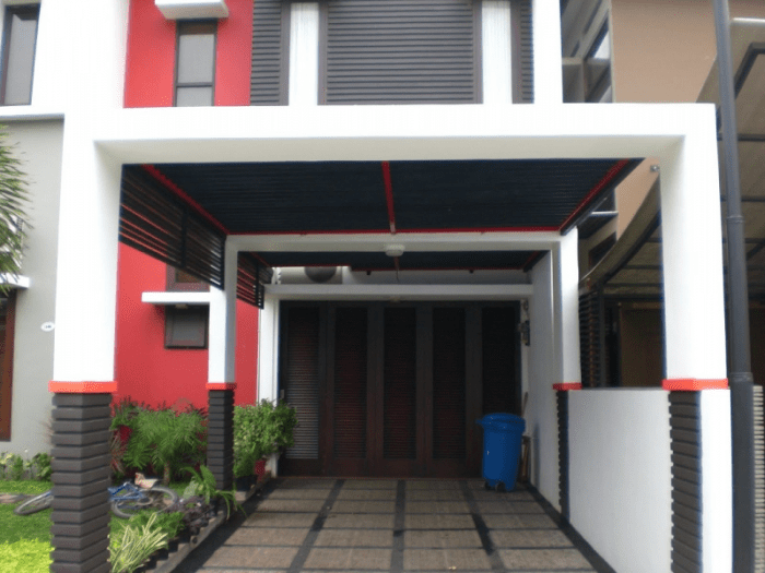 Desain tiang car port rumah minimalis