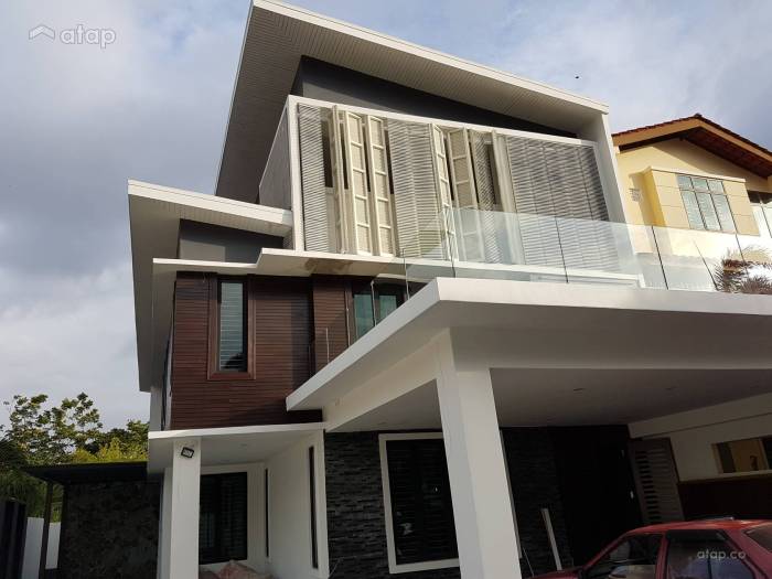 Desain teras tiga tiang rumah minimalis